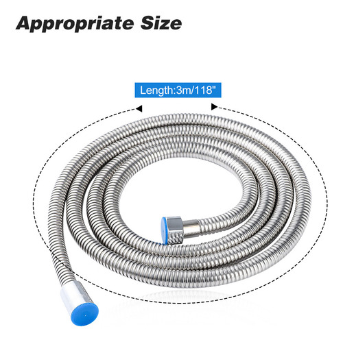 // Manguera De Ducha De Acero Inoxidable De 3 M Para Baño