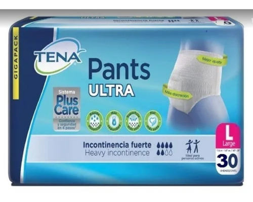 Pañales Tena Pants Ultra Talla L X30