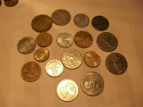 Imagen 2 de 2 de Moneda Lote Antiguo Coleccion/urugua Descontinuado 1976/94