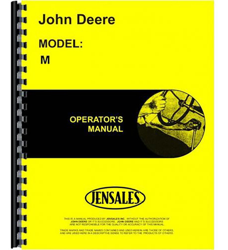 Manual Operador Tractor Para John Deere M Jd-o-omtm31051