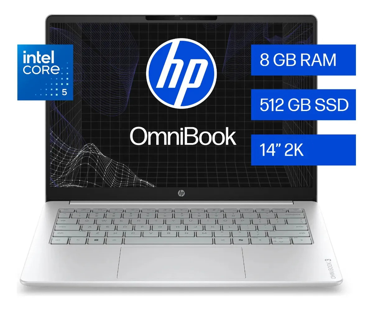 Notebook HP OmniBook 3 14-hu0050la Intel Core 5 8gb Ram 512gb Ssd Windows 11 Home