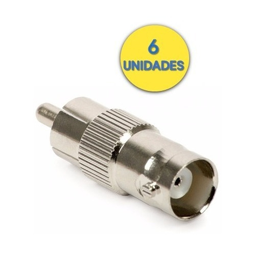 Conector Bnc Hembra A Rca Macho Coaxial Calidad