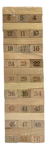 Juego De Mesa Bloques Madera Torre Didactico