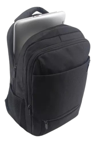 Mochila Portanotebook Unicross 62.3825.1 Color Negro Diseño De La Tela Liso