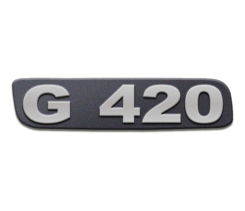 Emblema Potência Para Scania G420 Antigo - Cinza