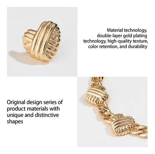 Collares En Forma De U Con Temperamento Melocotón Para Mujer