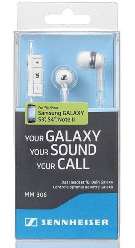 Auricular In Ear Sennheiser Mm 30g White Para Android.in Ear