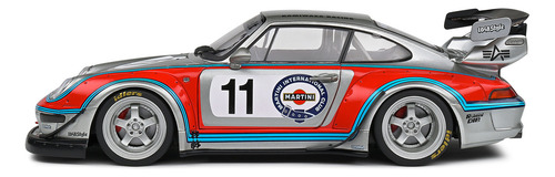 Miniatura Porsche 911 Rauh-welt Begriff (993) Bodykit Martini Racing 2020 Prateado 1:18 Solido