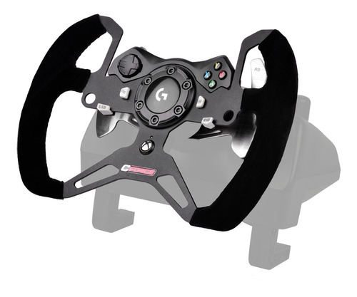 Volante Collino Formula Sim Para Logitech G920 Xbox Simulad Color Negro