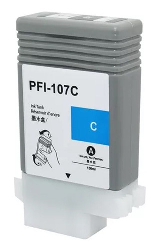 Tinta Pfi 107 C Cian Alternativo Ipf 670 680 685