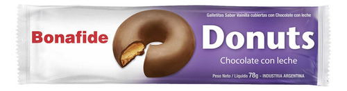 Galletitas Donuts Bonafide Dona Chocolate Con Leche X 78grs