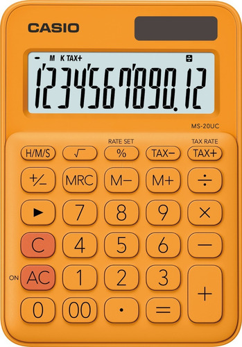 Calculadora Casio Ms-20uc 12 Dígitos Dual Función Tax