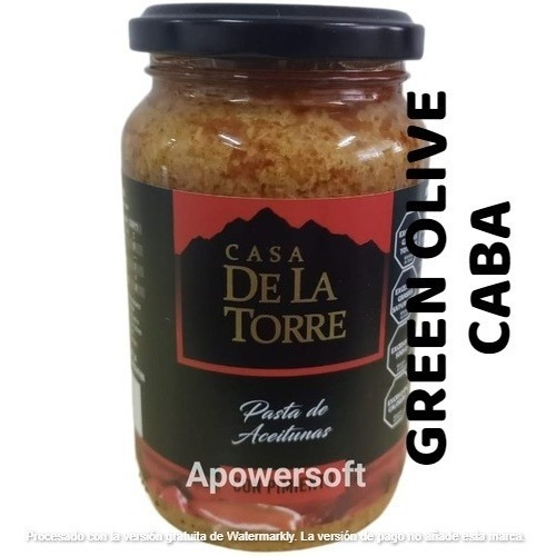 Pasta De Aceitunas Con Pimiento Casa De La Torre X 300grs