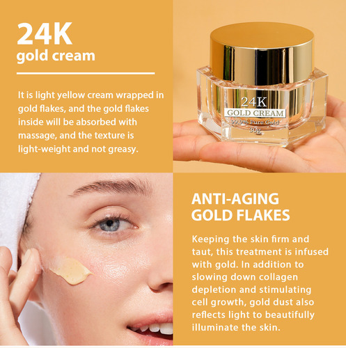 Crema Facial Reparadora U De Oro De 24 Quilates Que Reafirma