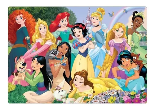 Jogo De Quebra Cabecas Das Princesas Da Disney 63 Pecas