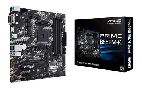 Asus Motherboard Prime B550m-k Am4 Ddr4 Hdmi Dvi-d Vga 90mb1