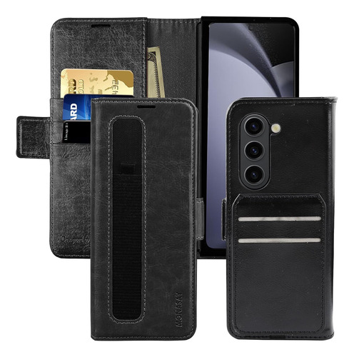 Funda Para Samsung Z Fold 5 Tipo Billetera Soporte S-pen -01