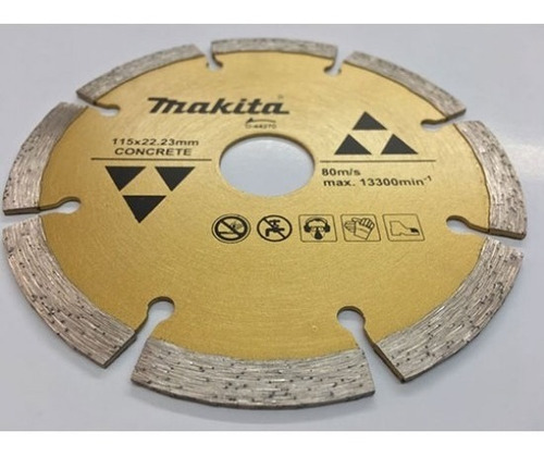 Disco de diamante segmentado Makita para hormigón de 125 mm