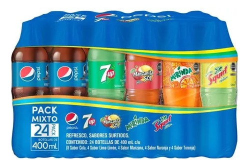Refresco Pepsi Mix 24 Pzas De 400 Ml 