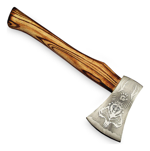 Axe - Hacha Vikinga De Acero Inoxidable Hecha A Mano Con Man