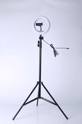 Imagen 4 de 8 de Aro De Luz Led Celular Selfie Trípode 2.1m Stromberg Shine