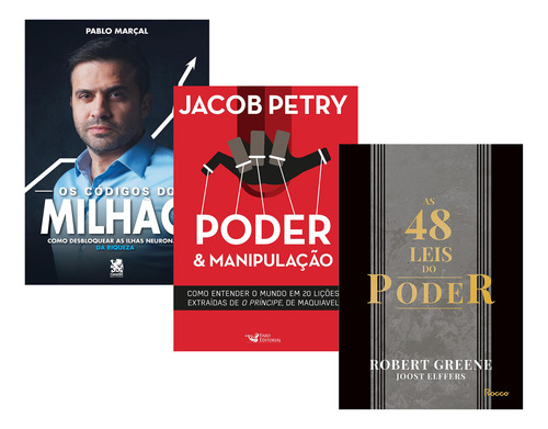 Os Códigos Do Milhão+ Poder E Manipulação+ 48 Leis Do Poder