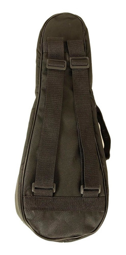 Funda Ukelele Soprano Super Acolchada Negra Kemuel