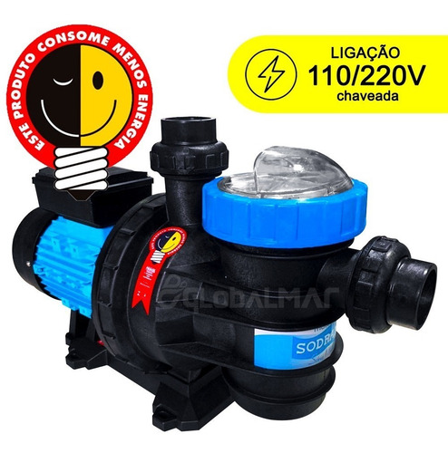 Bomba 2cv Bmc-200 Para Piscina Até 226 Mil Litros Sodramar