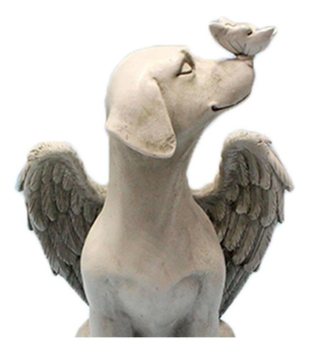 - Estatueta Estátua De Animal De Estimação Cão Anjo