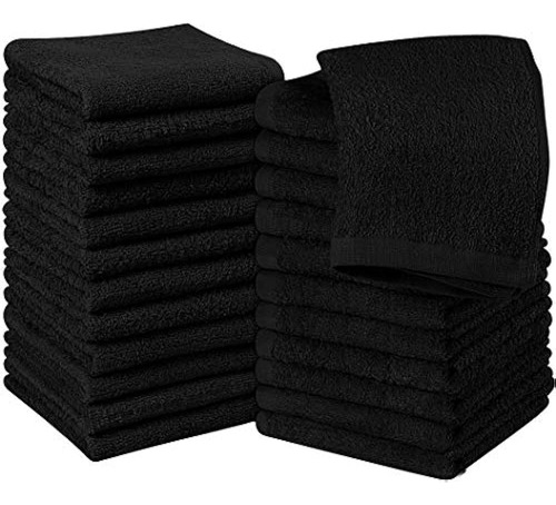 Juego De Toallitas De Algodón Negro Utopia Towels - Paquete 