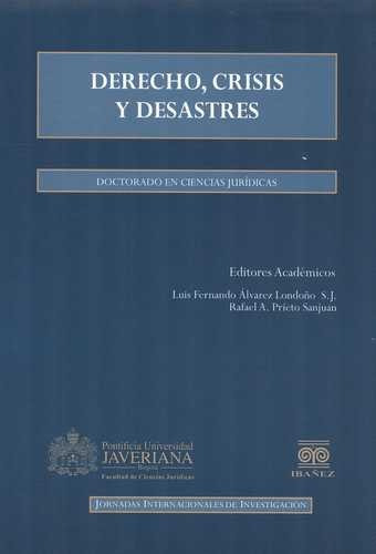 Libro Derecho, Crisis Y Desastres