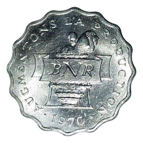 Moneda Ruanda 2 Francos Ruandes 1970 Fao Vf+ Km10