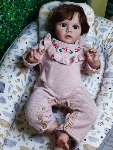 Muñeca Bebe Reborn Cuerpo Suave Venas Visibles Realista Pelo