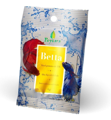 Ração Poytara Premium Betta 4g Sache