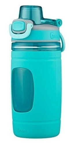 Botella De Agua Para Niños Con Funda De Silicona Aguamarina