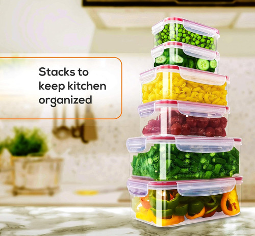 Utopia Kitchen Juego De Recipientes De Plástico Para Almacen