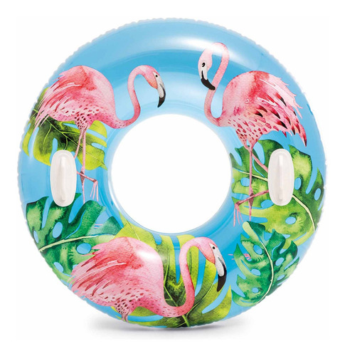 Imagen 3 de 5 de Salvavidas Inflable Estampado Tropical 97cms Intex