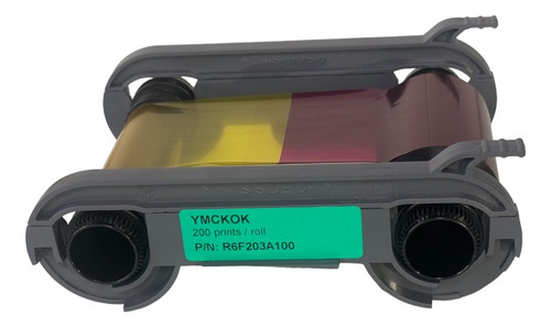 Cinta Ribbon Primacy 2 Evolis Color Ymcko-k R6f203a100 Tinta Amarillo