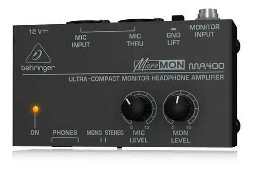 Amplificador De Auriculares Behringer Ma400 Monitor Studio C