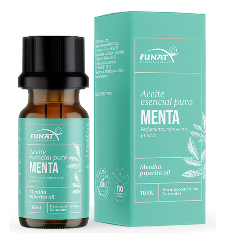 Aceite Esencial Puro Menta Marca Funat