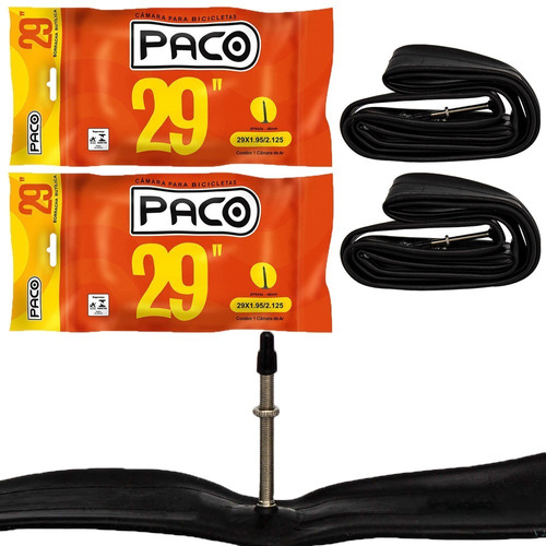 Par Câmara Ar Bike 29 X 1.95/2.125 Válvula Presta Bico Fino