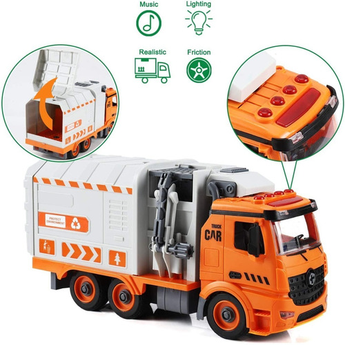 Imagen 4 de 7 de Camion Basurero 61 Piezas Con Luces Y Sonidos Bestoys