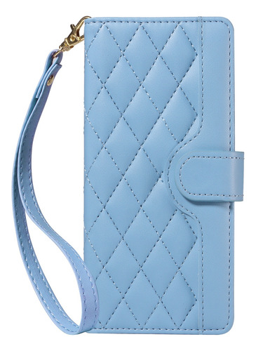 Funda Tipo Cartera De Piel Sintética Con Tapa Para Samsung Galaxy Serie S Con Pulsera, Correa Para El Hombro, Ranura Para Tarjetas, Soporte, Etc., Col