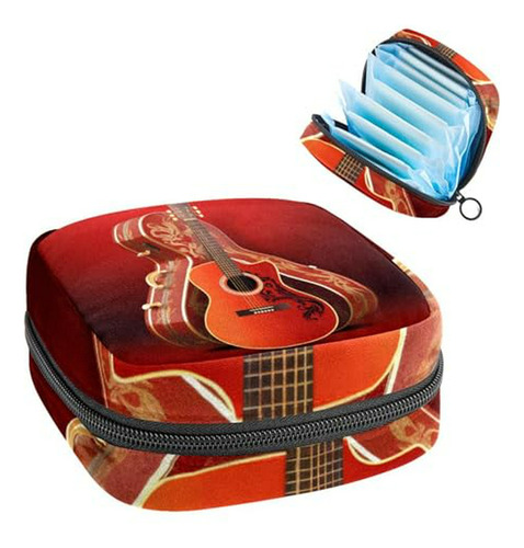 Bolsa Almacenaje Toallas Higiénicas Música Y Guitarra