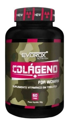 Colágeno Hidrolisado C/ Vit C Woman - 60 Tabletes - Evorox