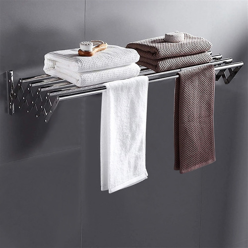 Tendedero De Pared Plegable En Inoxidable Retractil Facil Acero