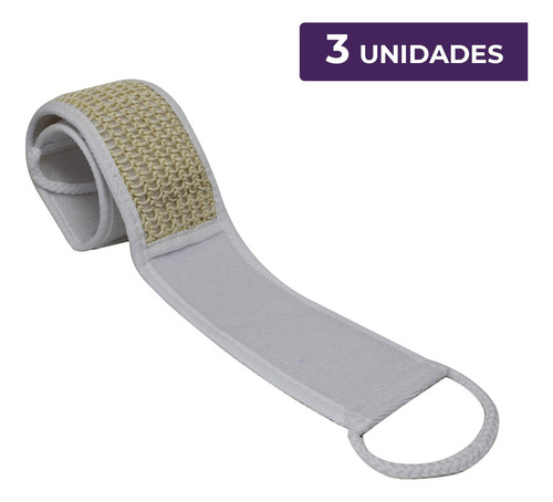 Cinta De Baño Exfoliante Con Fibra Sisal Marcela- 3 Unidades