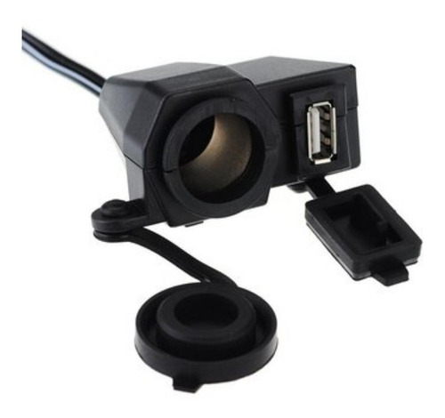 Socket Cargador Celular Moto 12v 5v Cigarrera Usb Innovall