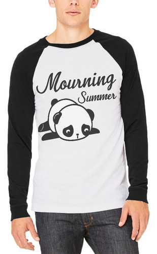 Regreso A La Escuela Luto Verano Panda Camiseta Raglán De Ma