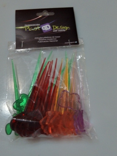 Pinches Para Picadas Bolsas Por 50 Unidades Lila